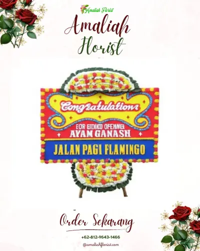 Bunga Papan Congratulation di Rimba Soping